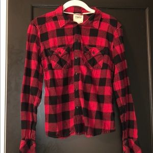 TNA red and black flannel